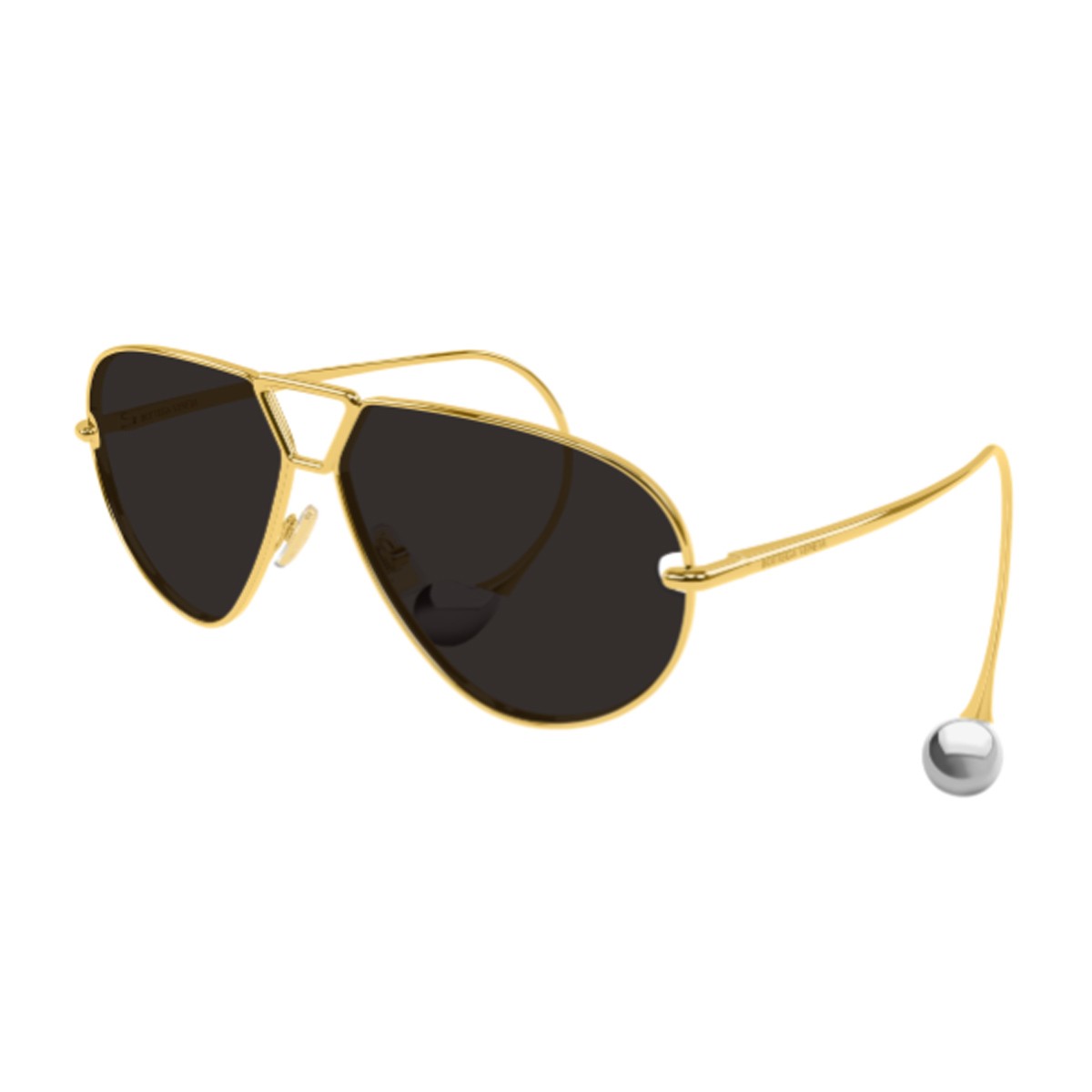 Bottega Veneta Bv1437s Aviator Drop Gold Metallo Sunglasses