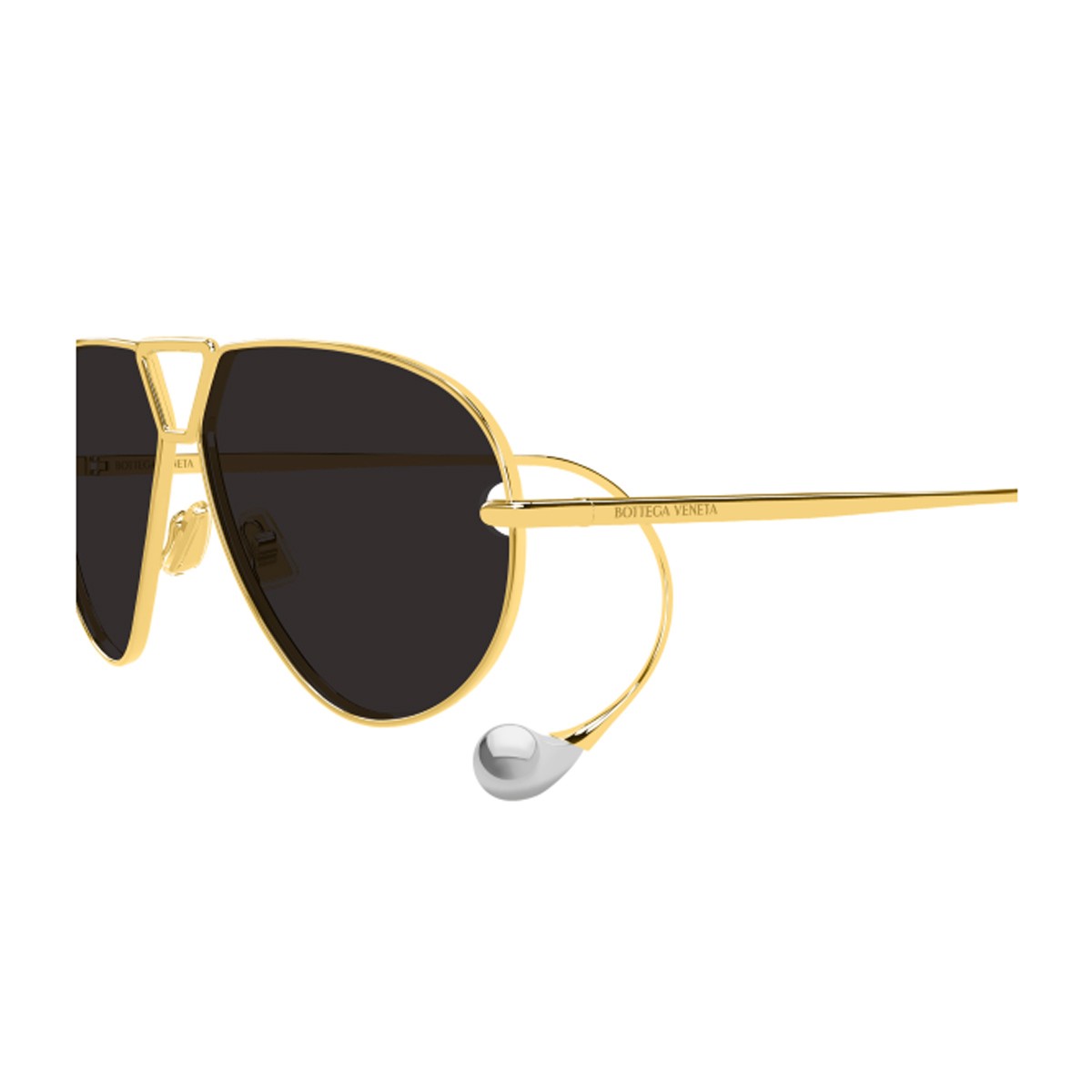 Bottega Veneta Bv1437s Aviator Drop Gold Metallo Sunglasses