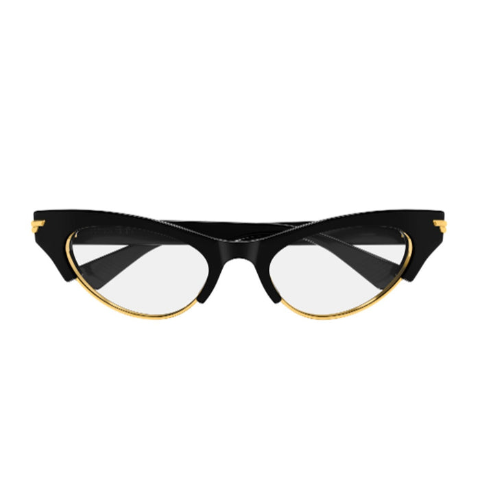 Bottega Veneta Bv1431s Linea Ribbon Black Acetato/metallo Optical Frames