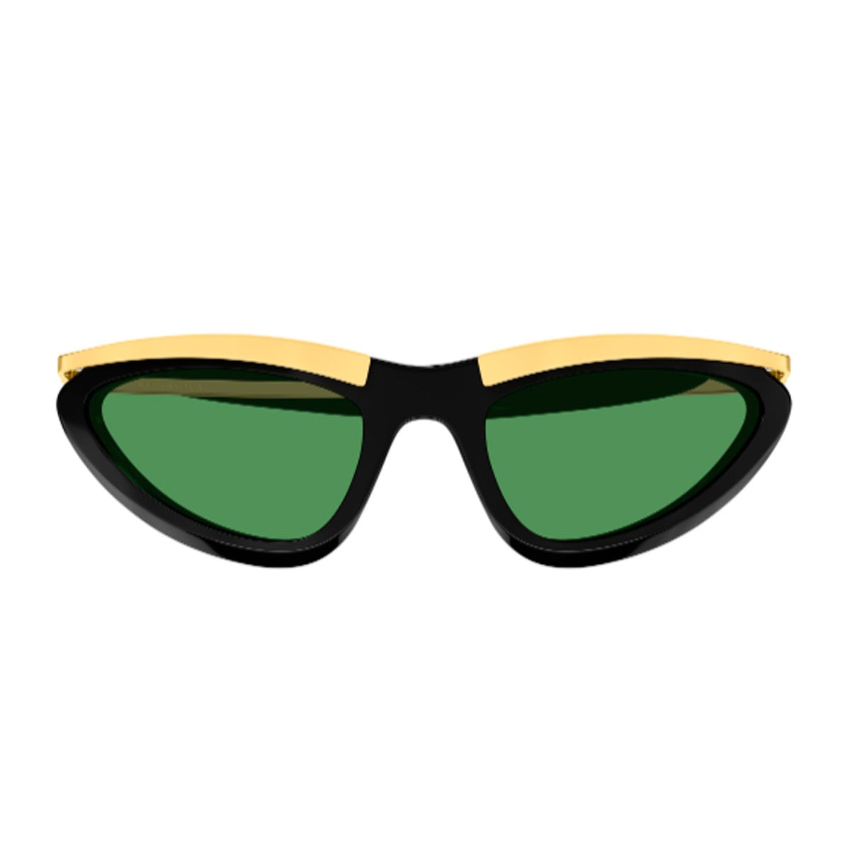 Bottega Veneta Bv1477s Linea Signature Icon Black / Gold Green Acetato/metallo Sunglasses