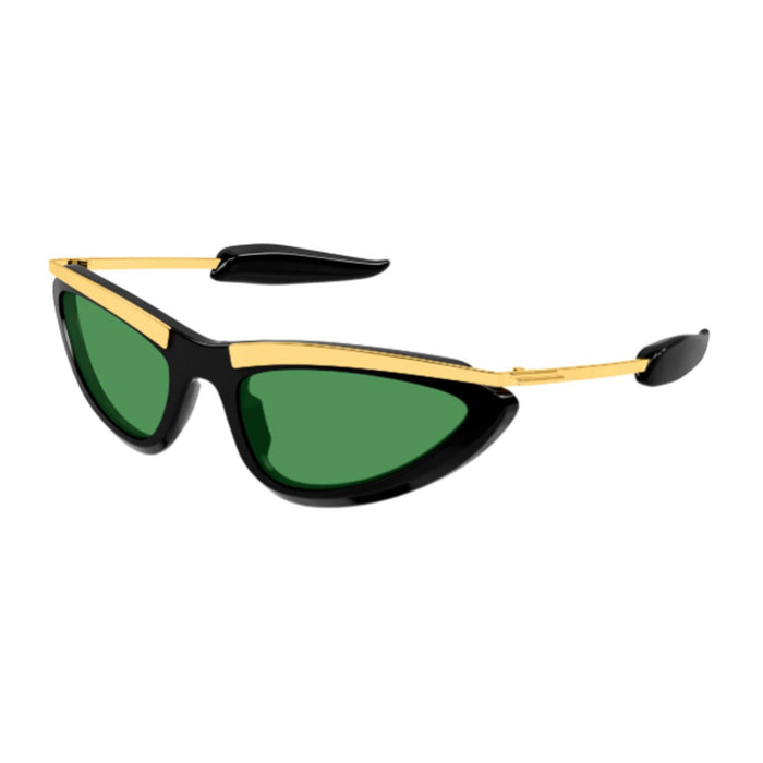 Bottega Veneta Bv1477s Linea Signature Icon Black / Gold Green Acetato/metallo Sunglasses
