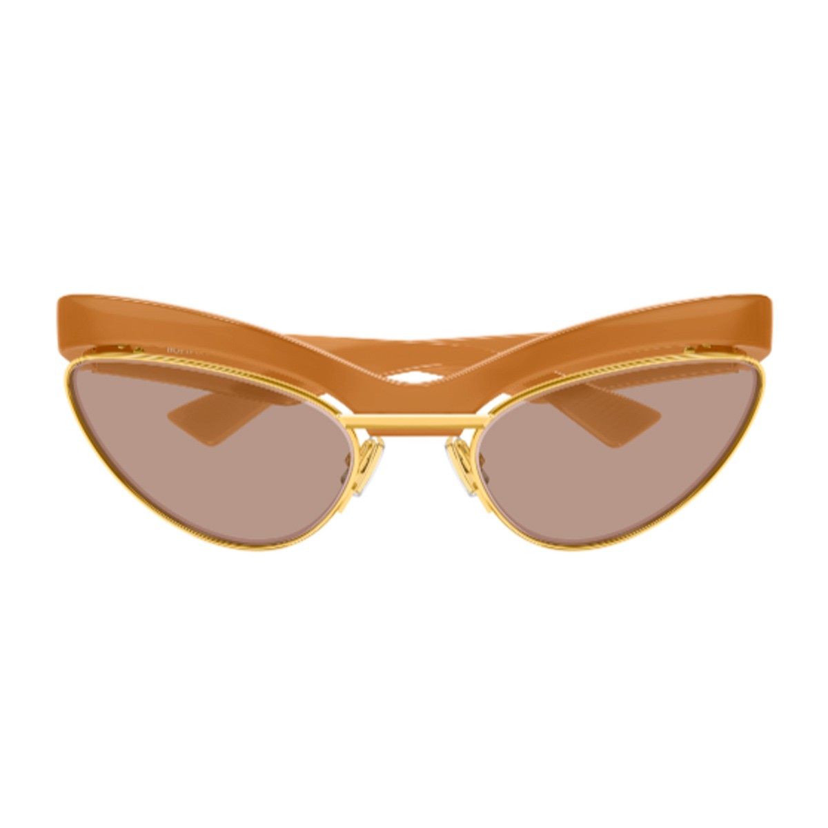 Bottega Veneta Bv1480s Linea Ribbon Orange Bio-inettato Sunglasses