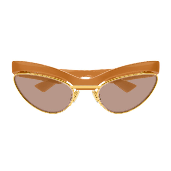 Bottega Veneta Bv1480s Linea Ribbon Orange Bio-inettato Sunglasses