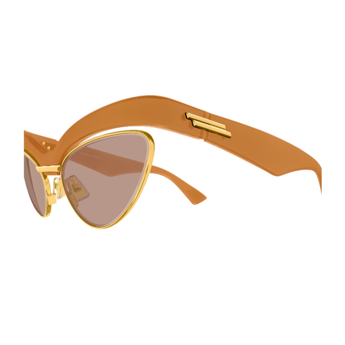 Bottega Veneta Bv1480s Linea Ribbon Orange Bio-inettato Sunglasses