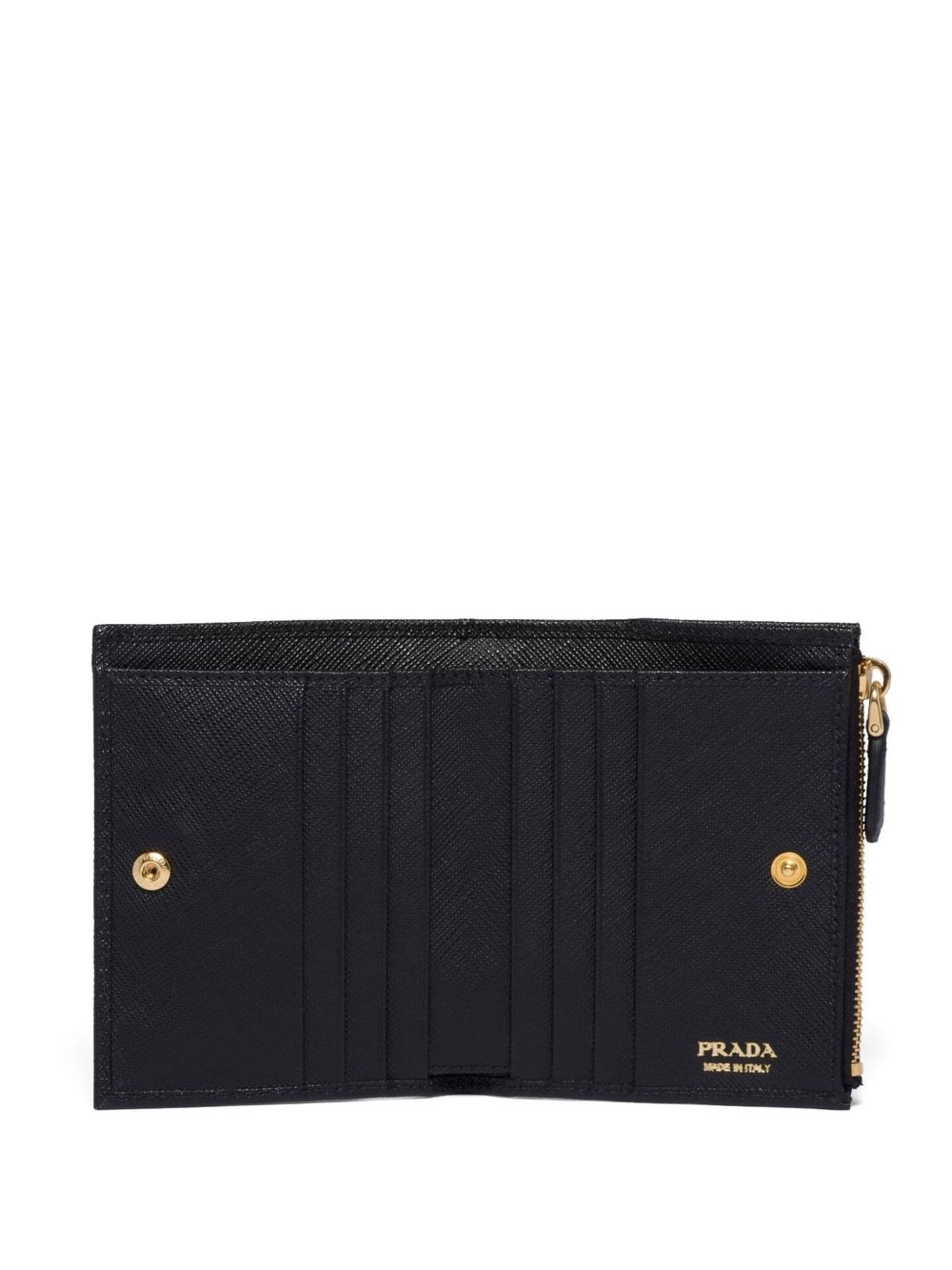 Portafoglio Piccolo In Saffiano Black Leather |
