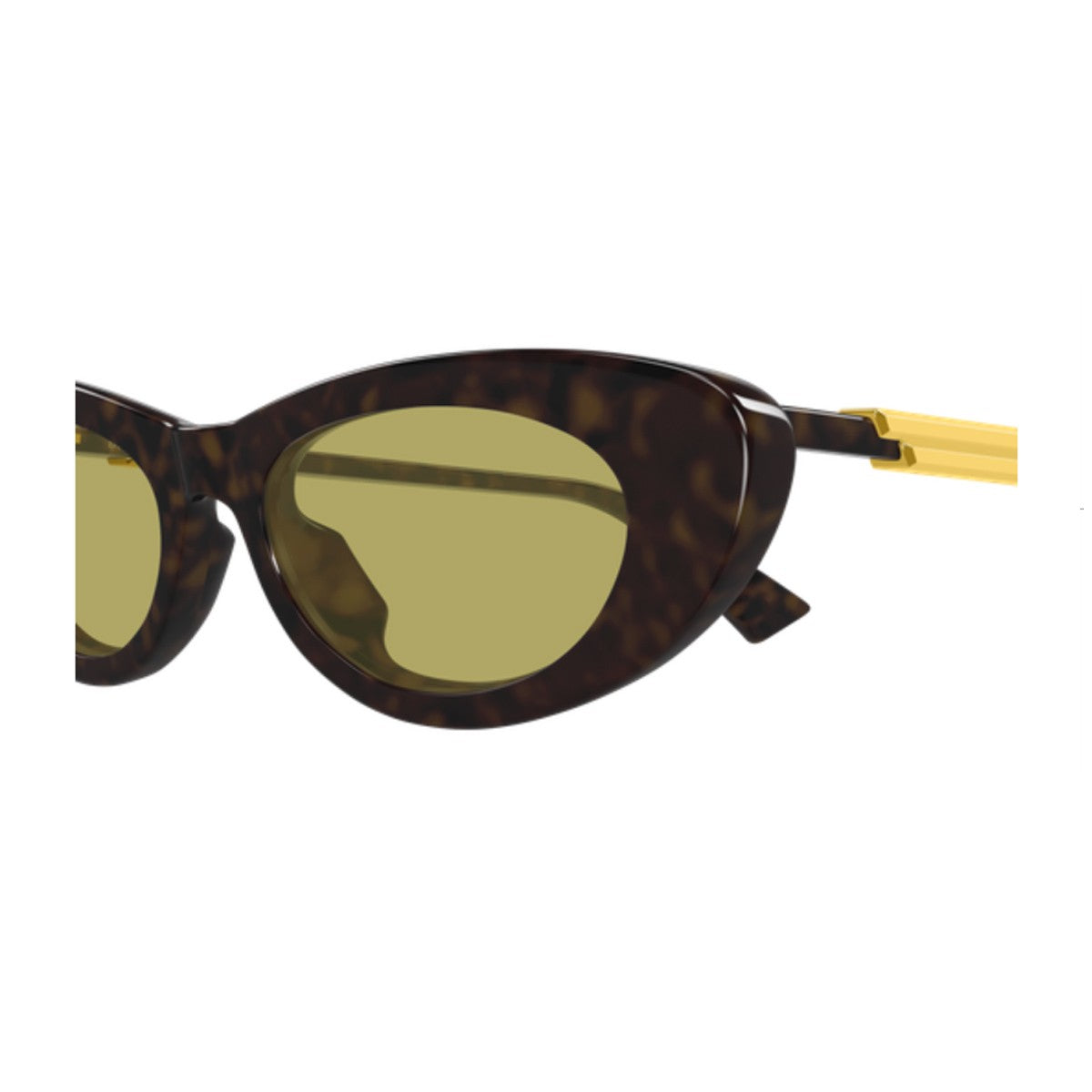 Bottega Veneta Bv1447s Linea Ribbon Havana Acetato Riciclato Sunglasses