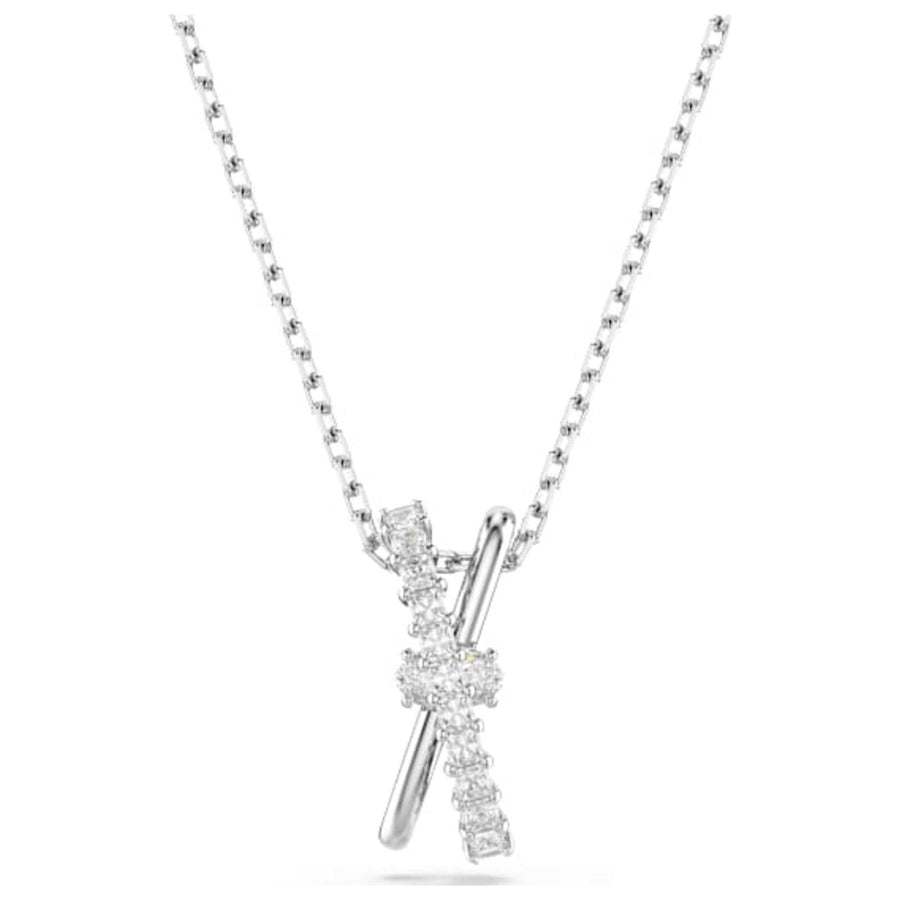 Preloved - Swarovski Womens Hyperobla White Crystal Necklace 5689723 One Color Necklaces & Pendants