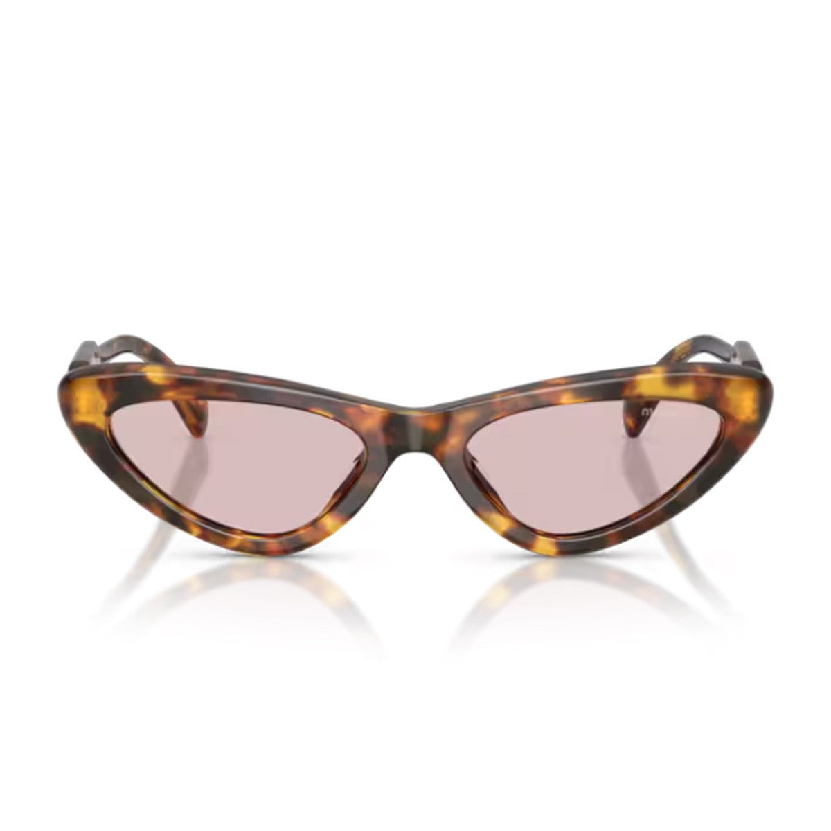 Miu B11su Vertical Logo Honey Havana Acetato Sunglasses