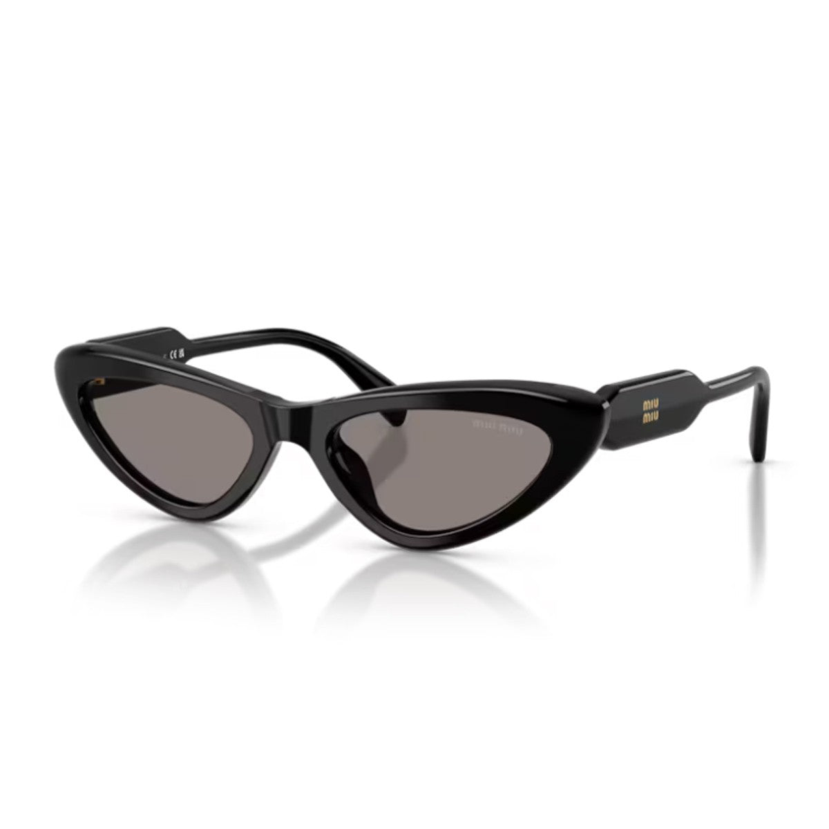 Miu B11su Vertical Logo Black Acetato Sunglasses