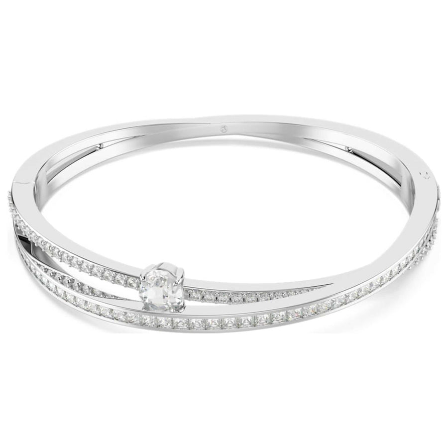 Preloved - Swarovski Womens Hyperbola White Crystal Bracelet 5691224 One Color Bracelets
