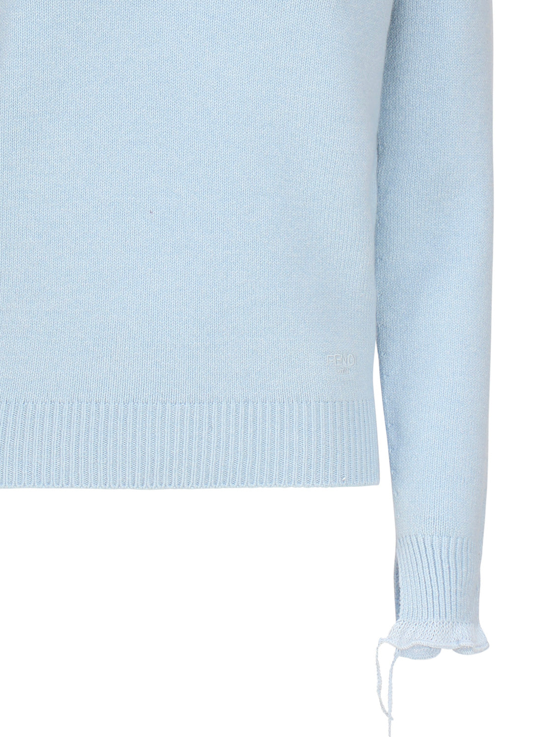 Fendi Sweaters Blue Cashmere