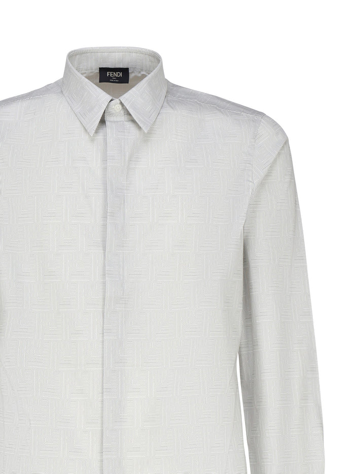 Fendi Shirts Beige Cotton