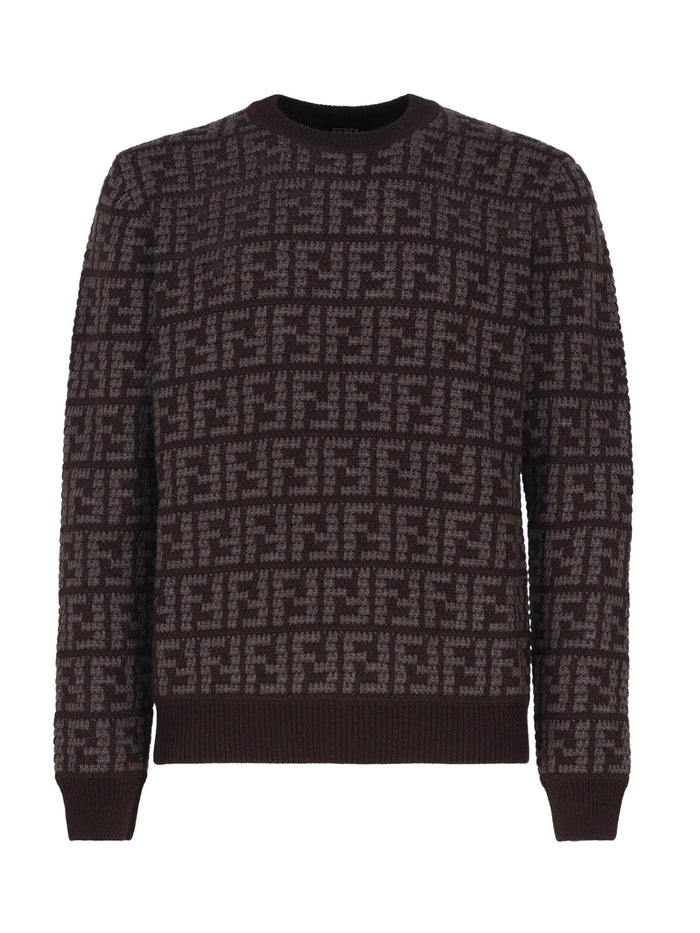 Fendi Sweaters Brown Cashmere