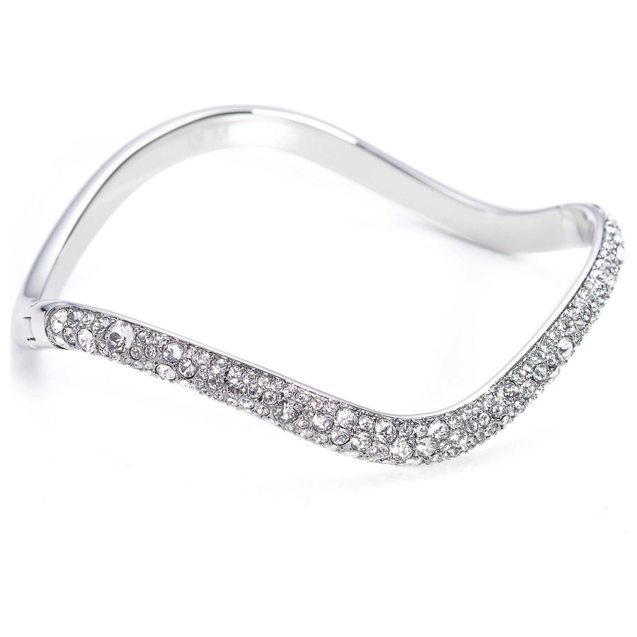 Preloved - Swarovski Womens Sublima White Crystal Bangle 5692104 One Color Bracelets