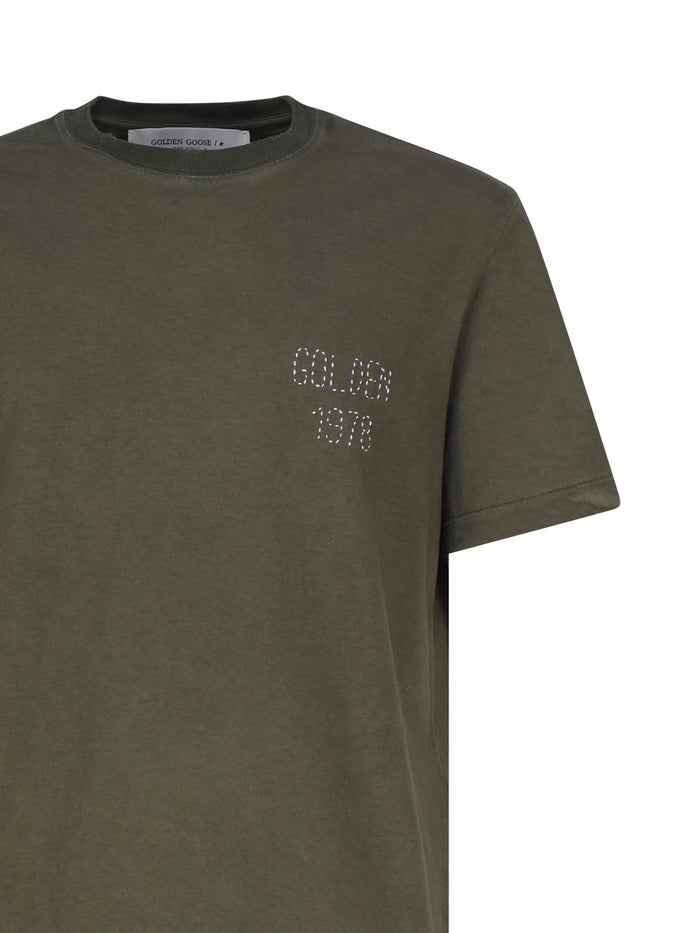 Golden Goose T-Shirts And Polos Green Cotton