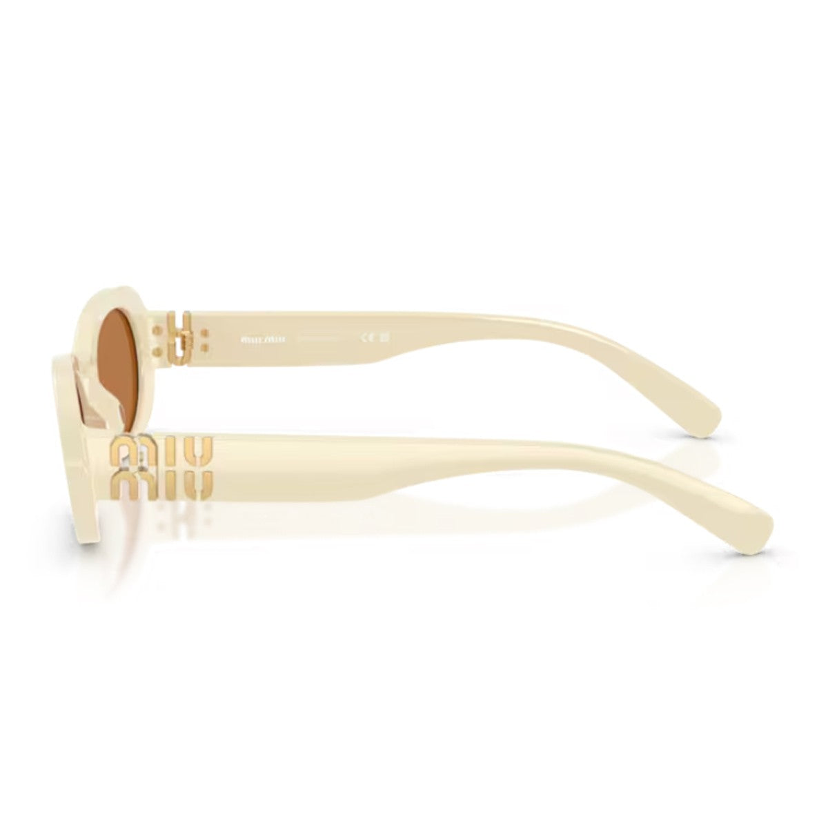 Miu 0mu 06zs White Acetato Sunglasses