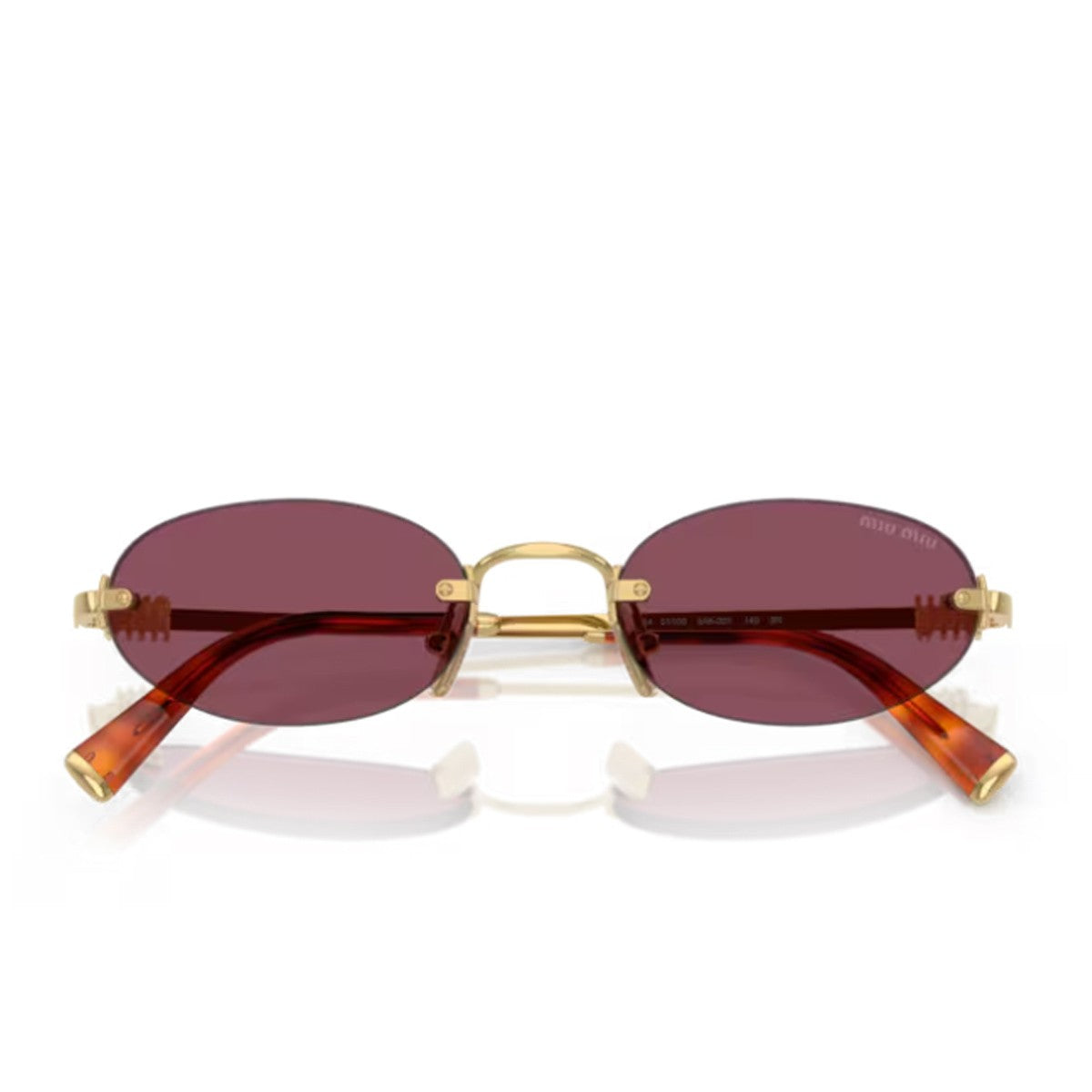 Miu 0mu A54s Logo Gold Metallo Sunglasses