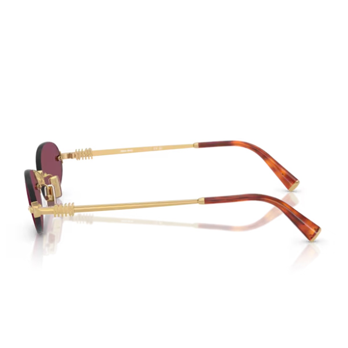 Miu 0mu A54s Logo Gold Metallo Sunglasses