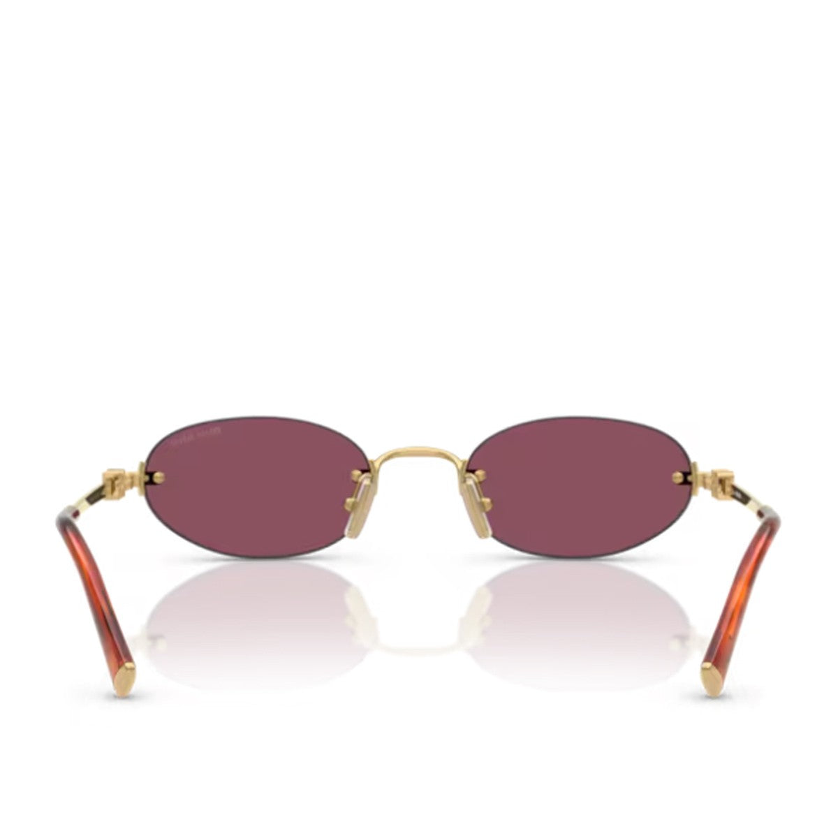 Miu 0mu A54s Logo Gold Metallo Sunglasses