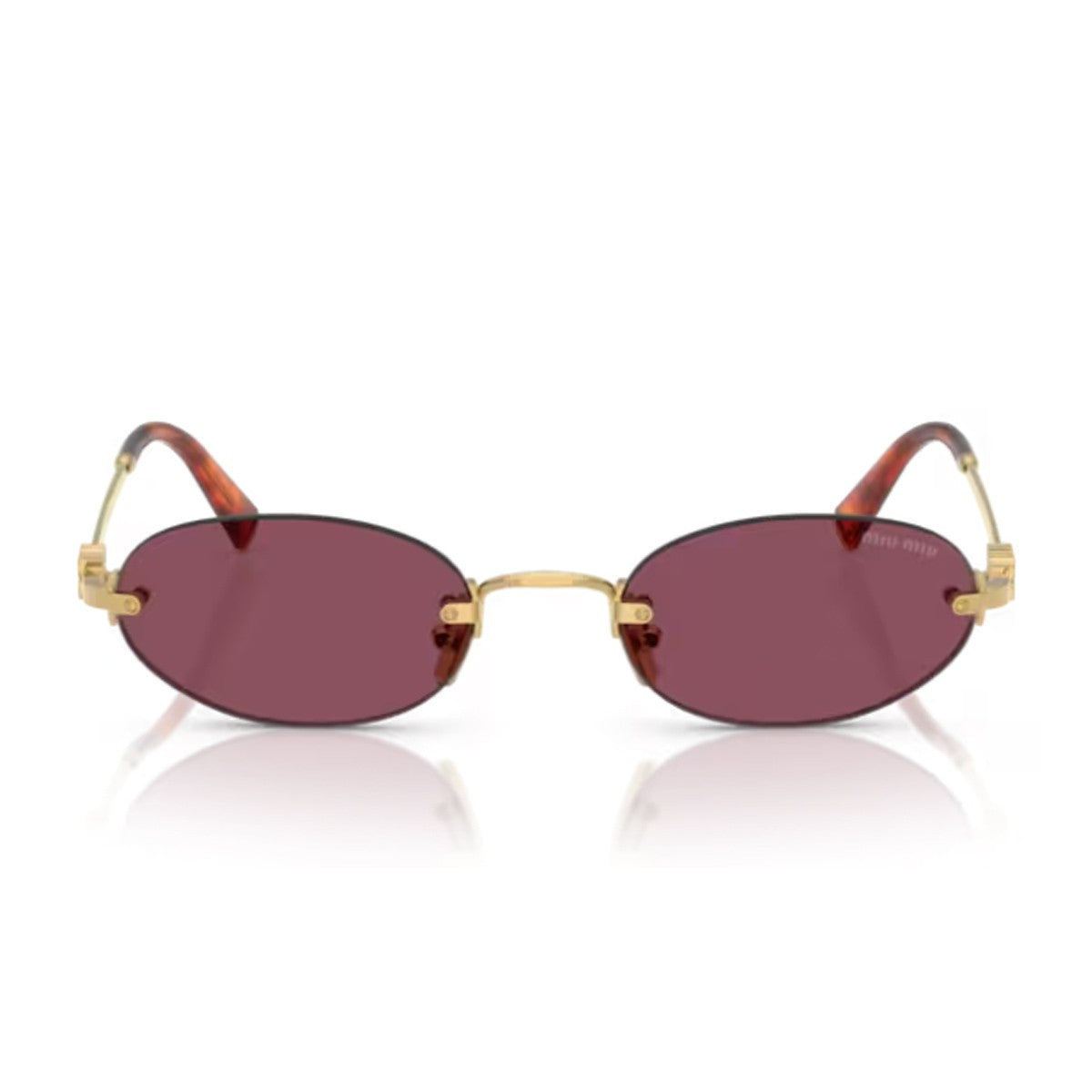 Miu 0mu A54s Logo Gold Metallo Sunglasses
