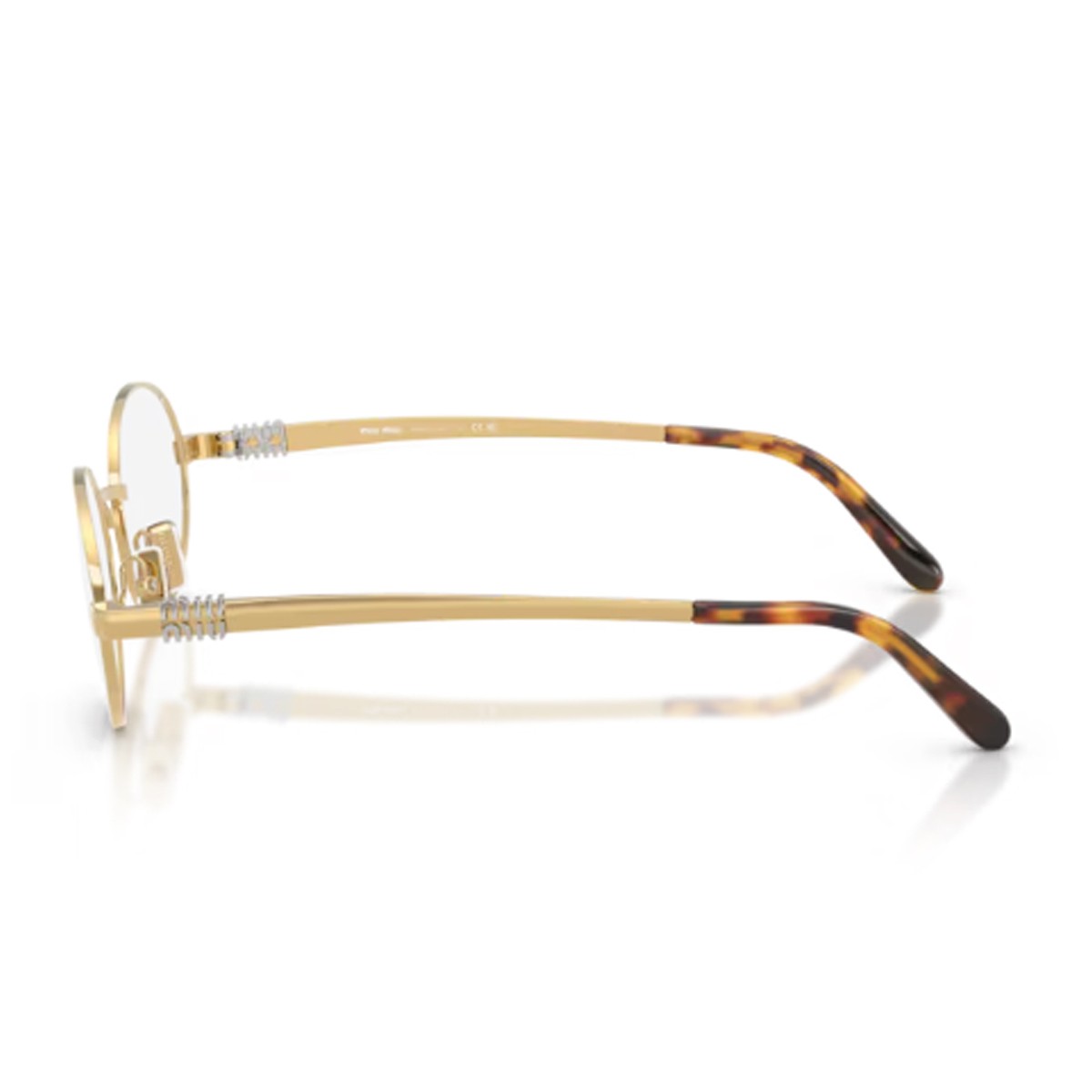 Miu 0mu 50zv Gold Metallo Optical Frames