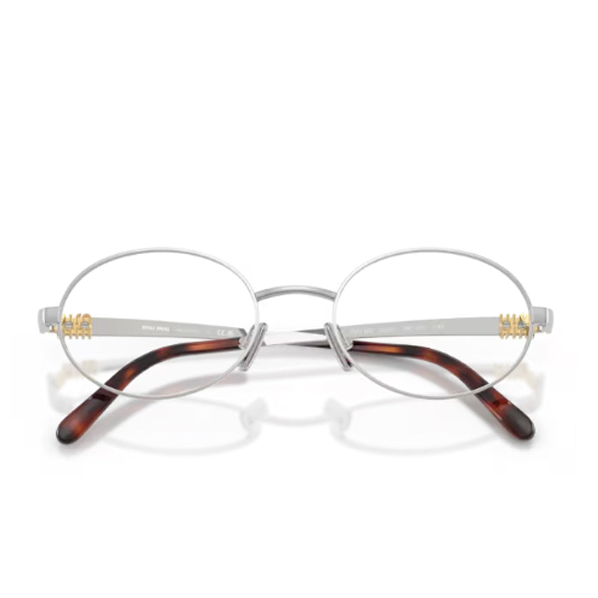 Miu 0mu 50zv Silver Metallo Optical Frames