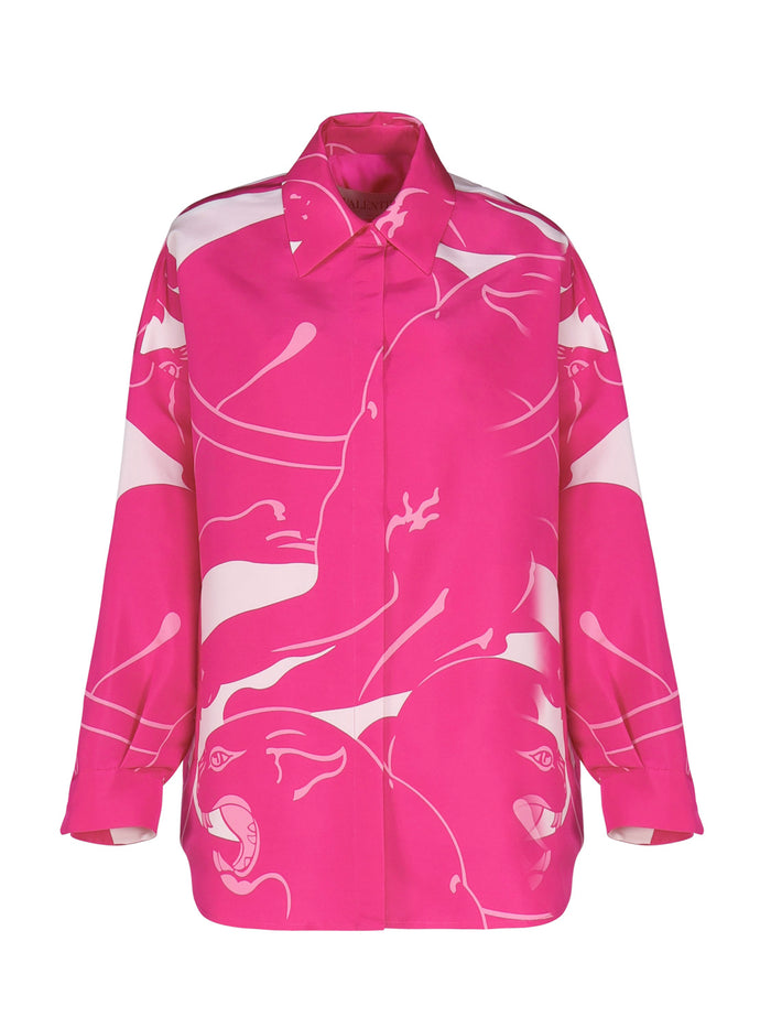 Valentino Garavani Coats Pink Pp Silk