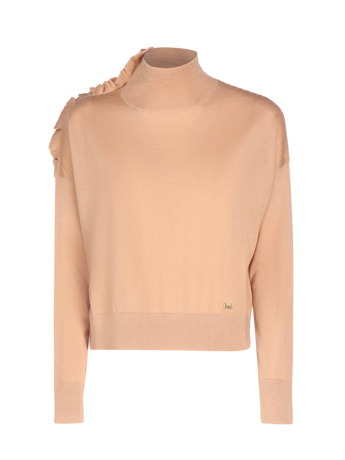 Pinko Sweaters Beige Wool