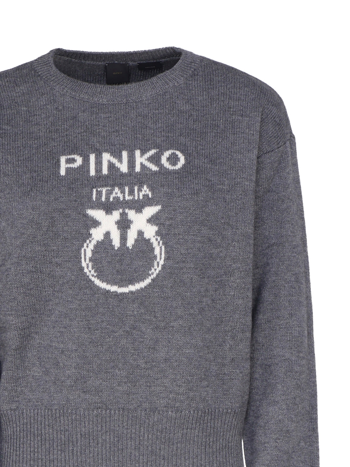 Pinko Sweaters Grey Wool