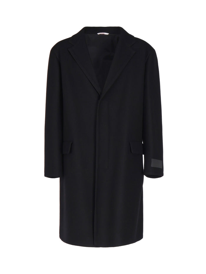 Valentino Garavani Coats Black Wool