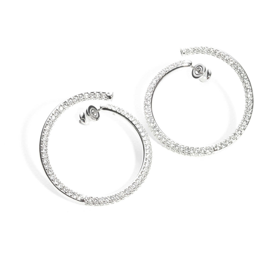 Preloved - Swarovski Womens Dextera White Crystal Earring 5695939 One Color Earrings