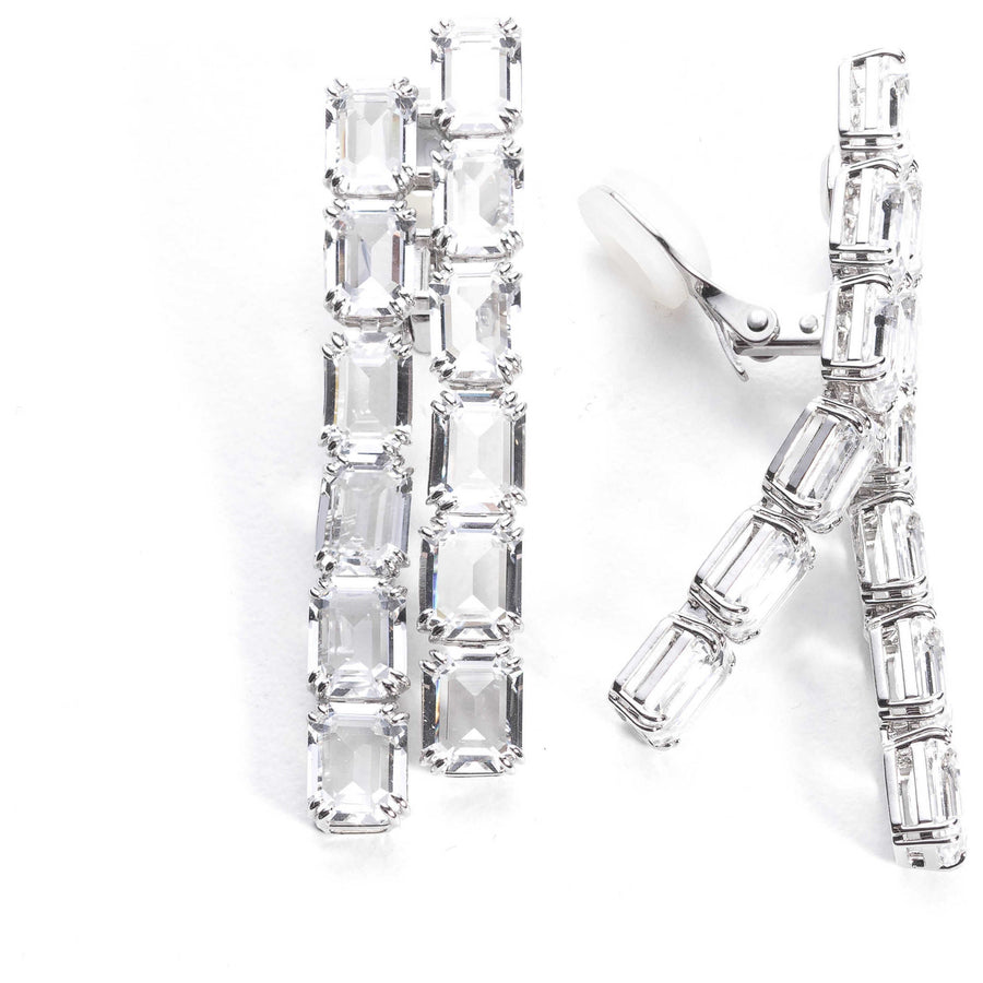 Preloved - Swarovski Womens Millenia White Crystal Earring 5696320 One Color Earrings