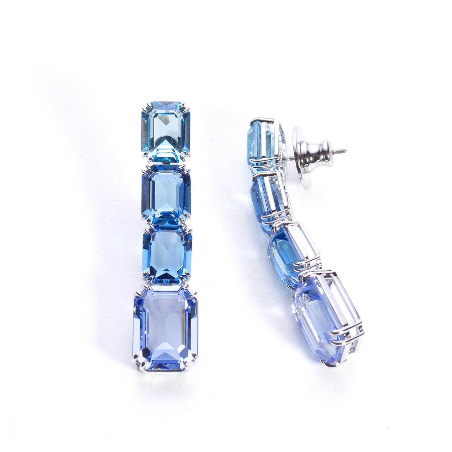 Preloved - Swarovski Womens Millenia Blue Crystal Earrings 5696516 One Color