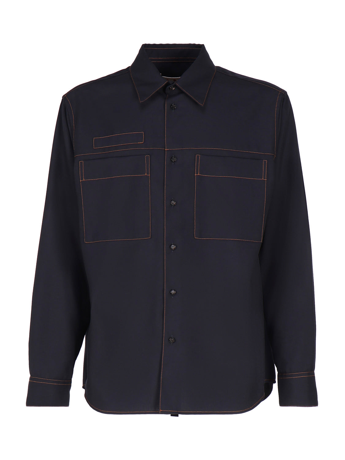 Marni Shirts Blue Virign Wool