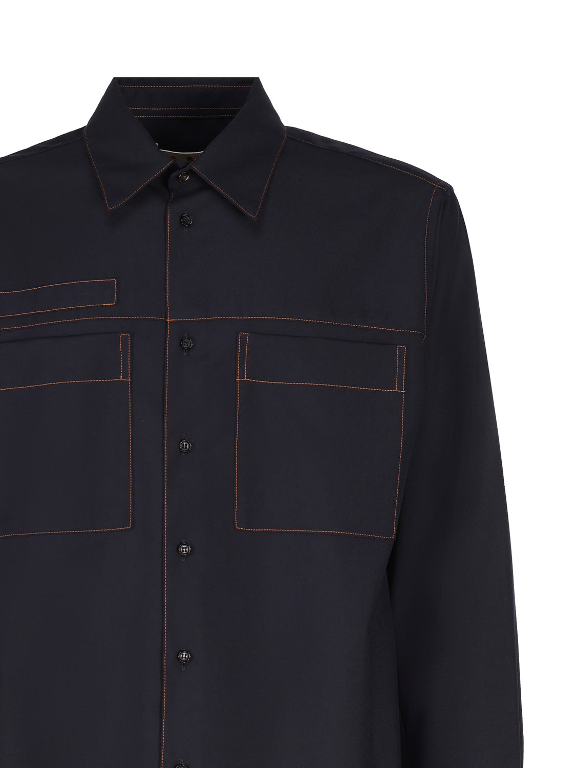 Marni Shirts Blue Virign Wool