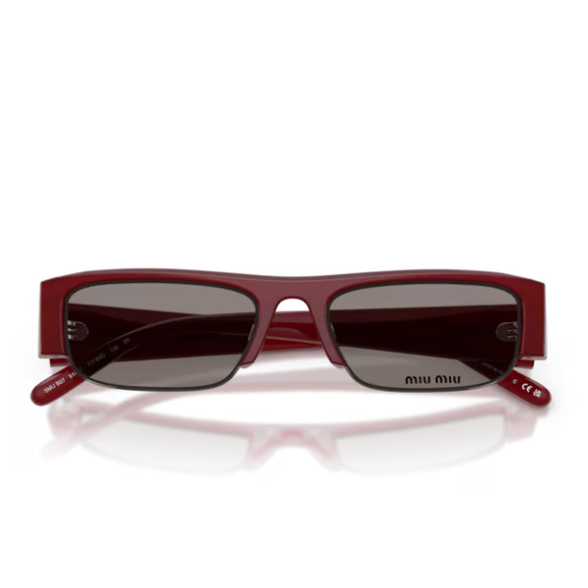 Miu 0mu B07s Bordeaux Acetato Occhiali Da Sole