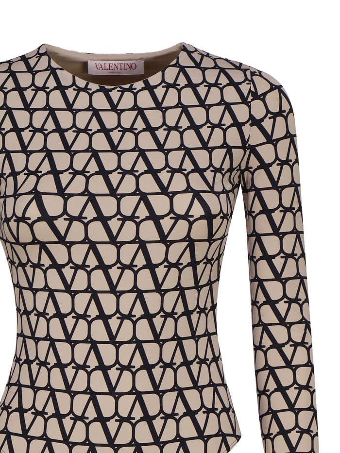 Valentino Garavani Top Beige Polyamide