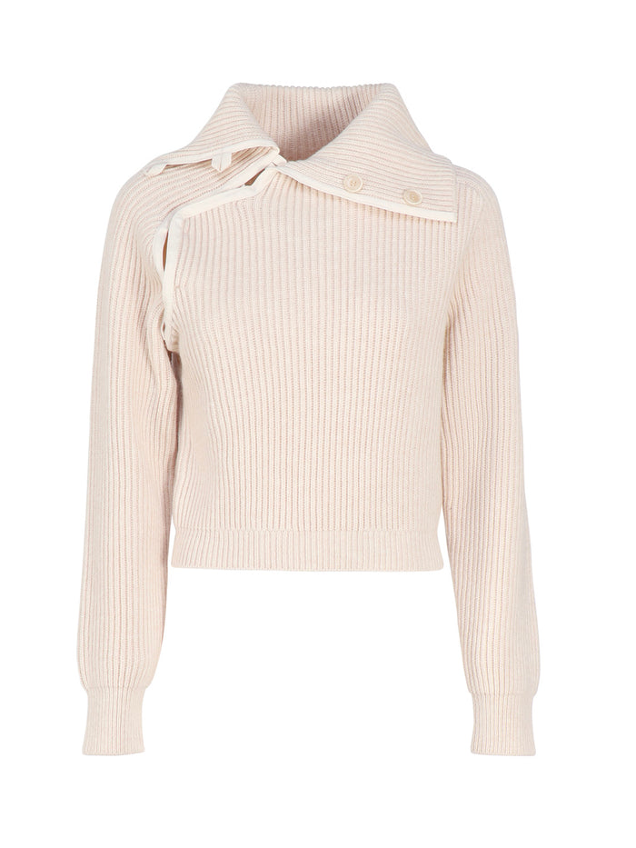 Jacquemus Sweaters Beige Wo Pa