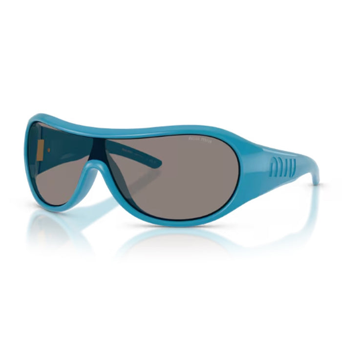 Miu 0mu B14su Fashion Show Turchese Iniettato Occhiali Da Sole