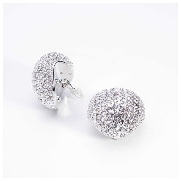 Preloved - Swarovski Womens Sublima White Crystal Earrings 5699563 One Color