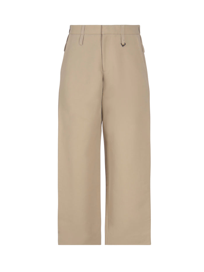 Jacquemus Trousers Beige Cotton