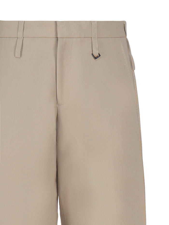 Jacquemus Trousers Beige Cotton