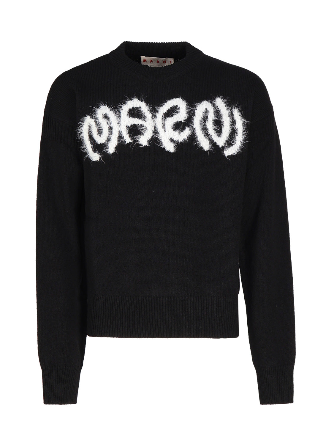 Marni Sweaters Black Virgin Wool