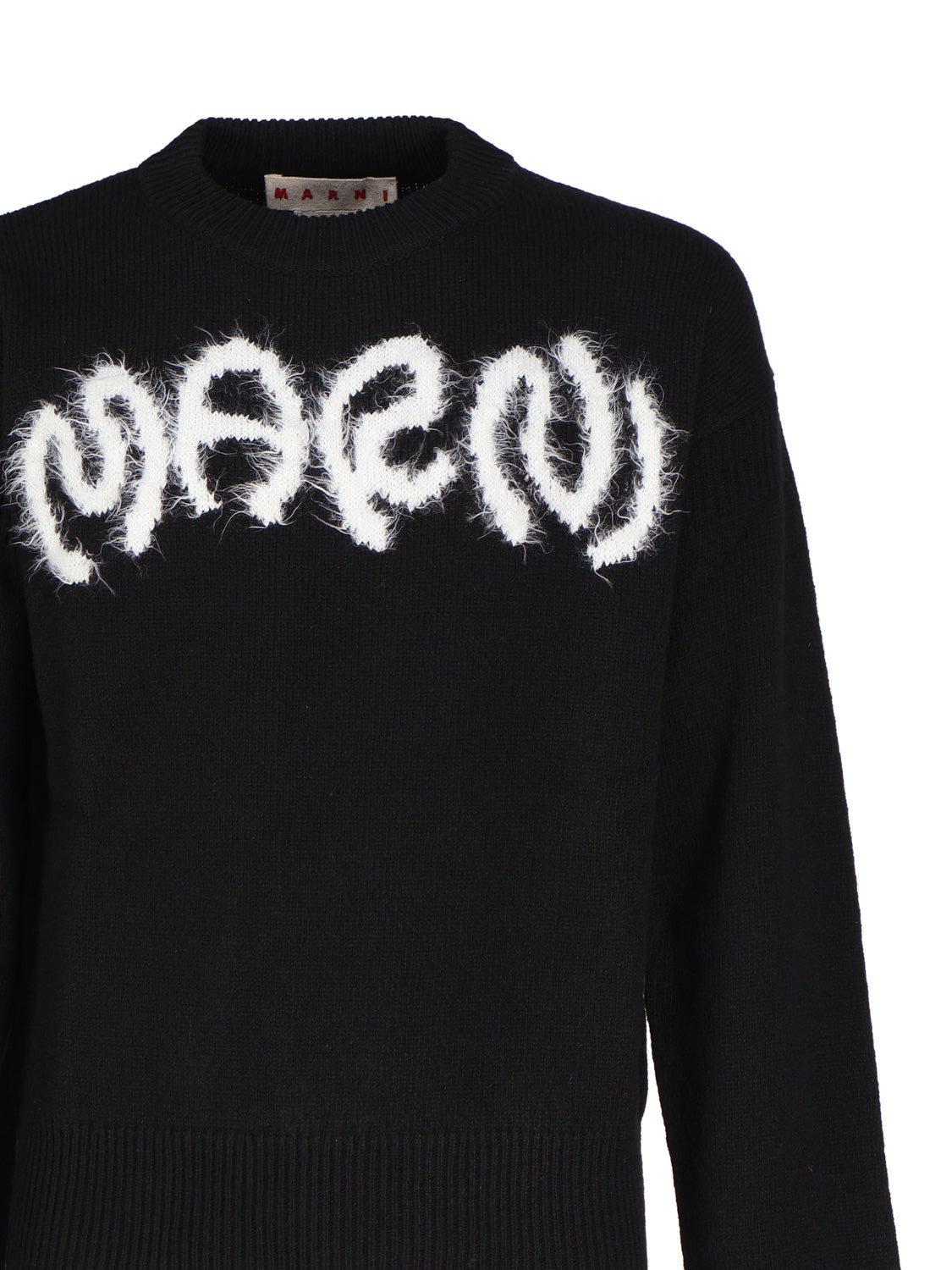 Marni Sweaters Black Virgin Wool