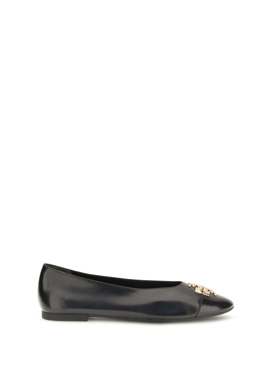 Tory Burch Upper: 100% goatskin; Sole: 100% rubber flat in black