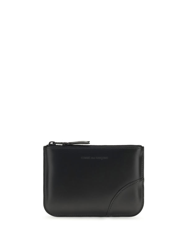 Comme Des GarçOns Wallet 100% Calf Leather Bos Taurus wallet in black