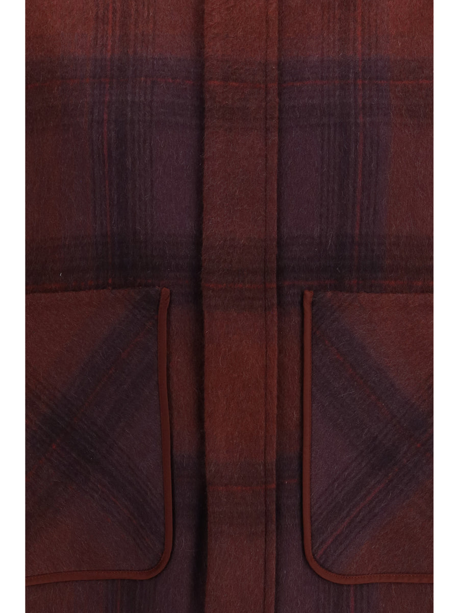 Jacket Gratitude Maroon Cashmere (capra Hircus)