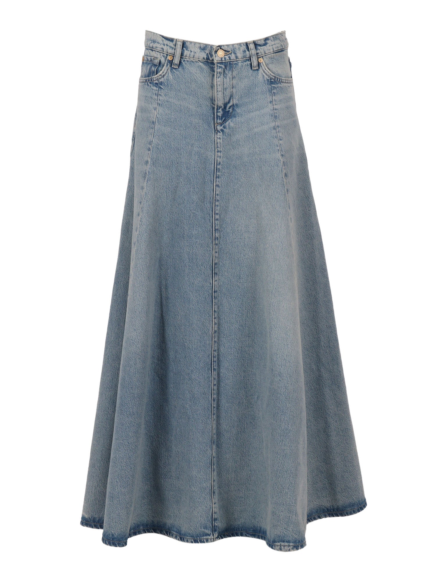 DRAMA SKIRT September Light Blue Cotton