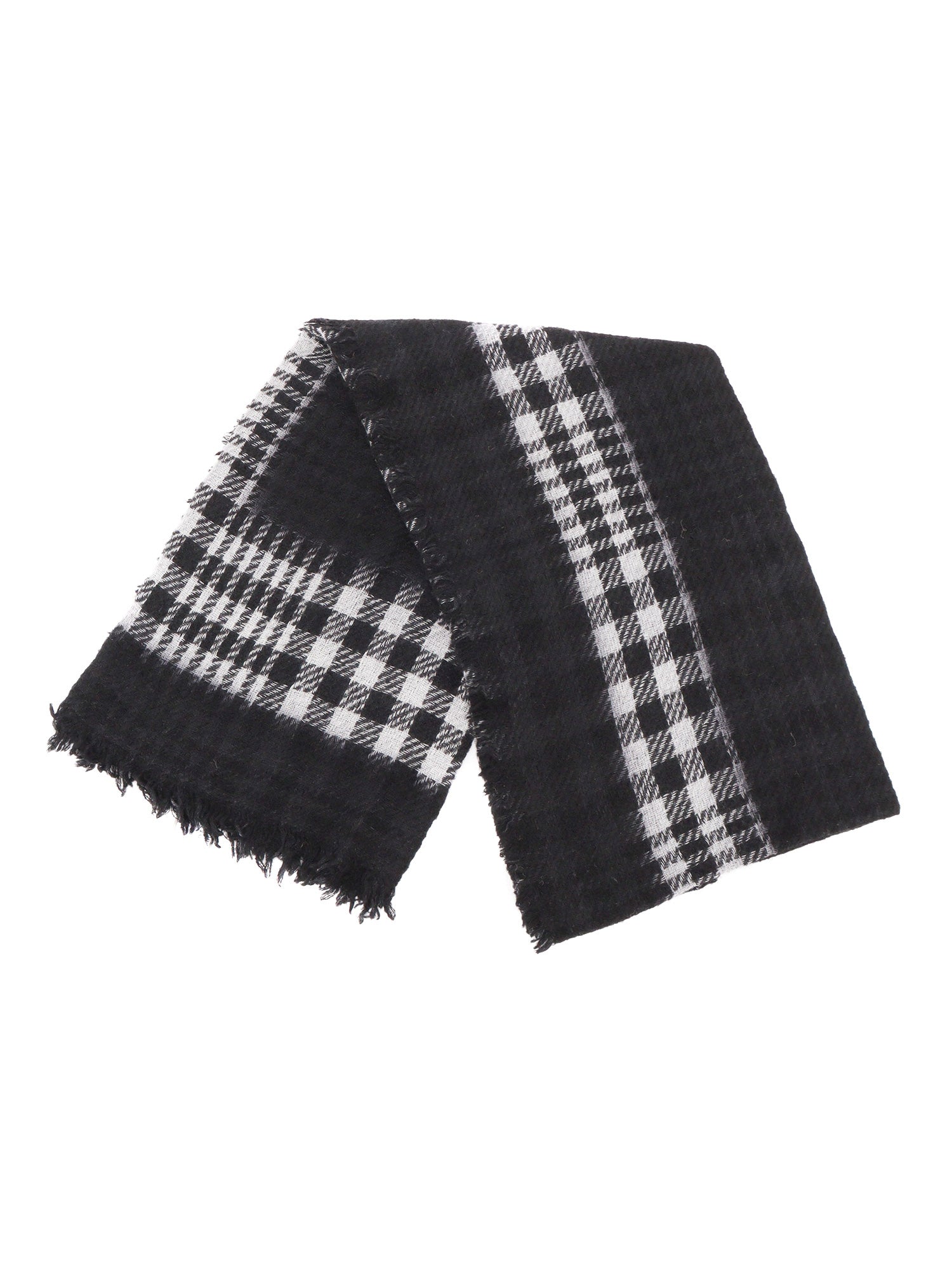 Marlita Scarf Black Wool Polyamide Silk Cashmere