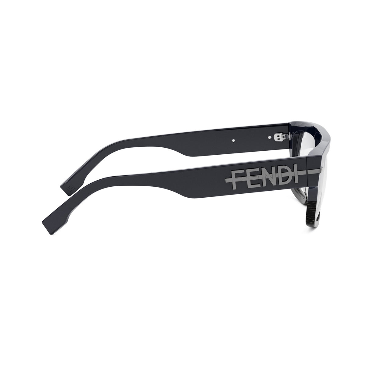 Fendi FE50062I Fendigraphy 090 blu scuro- Nero Acetate Occhiali Da Vista